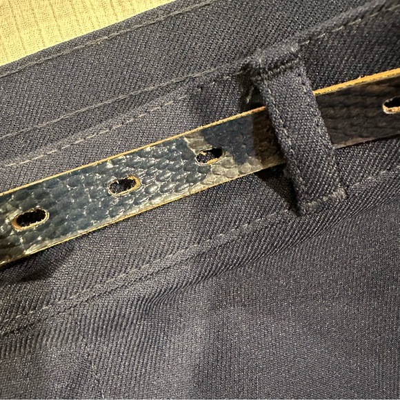 Vintage Levi Strauss & Co. Navy Blue High-Waisted Dress Pants/Trousers - Picture 11 of 12